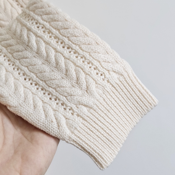 Rare 90's DKNY Wool Cream Sweater Luxury Long Sleeve Knitted Bodysuit Jumpsuit S - Picture 7 of 16